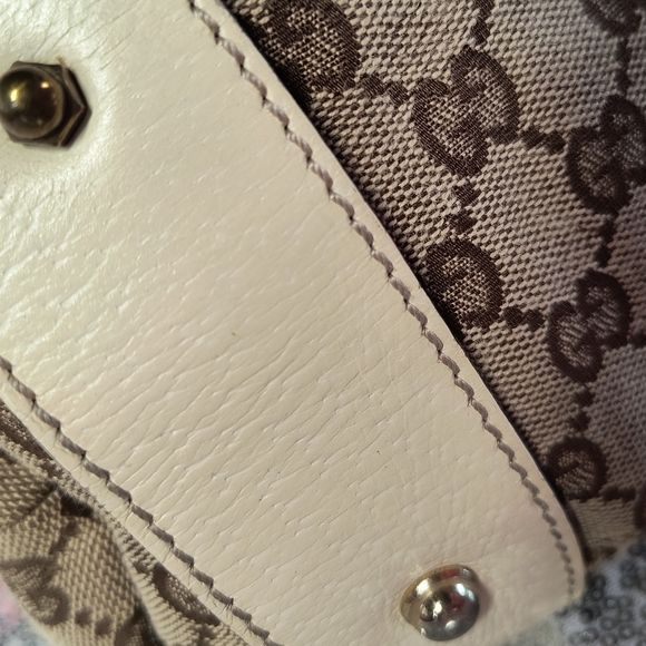 💕🎊SALE♥️GUCCI ❤️ 💗💕🩷🎇👯‍♂️😊Gucci Beige and Brown Women's  Hobo Bag - Picture 11 of 16